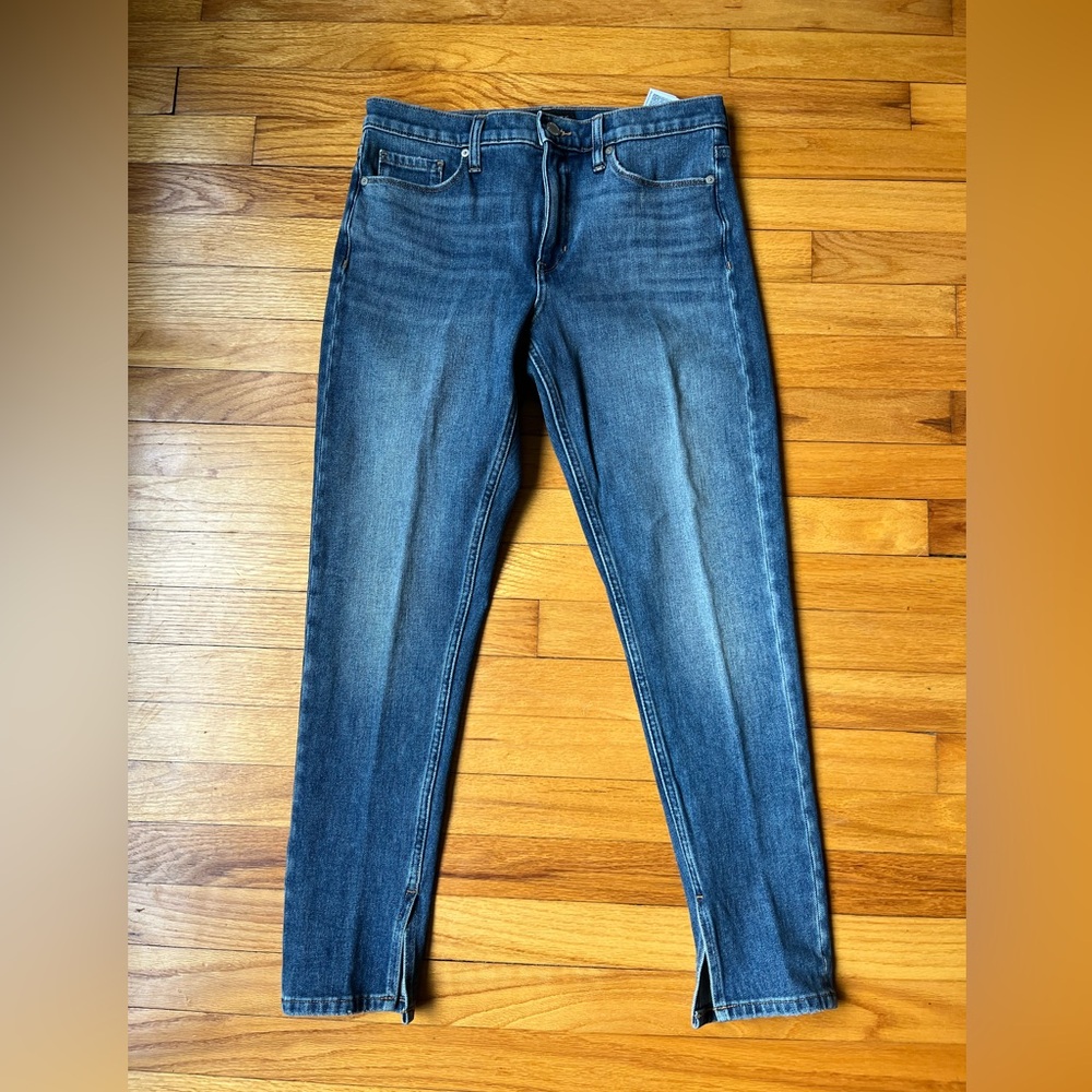 Banana Republic Jeans Mid Rise Skinny Split Ankle Detail Women’s Size 29